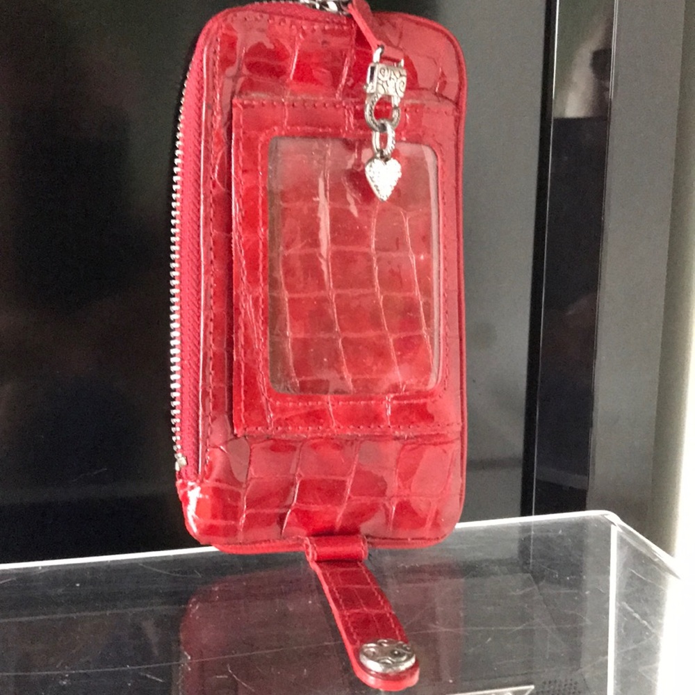 3x6 soft leather red holder